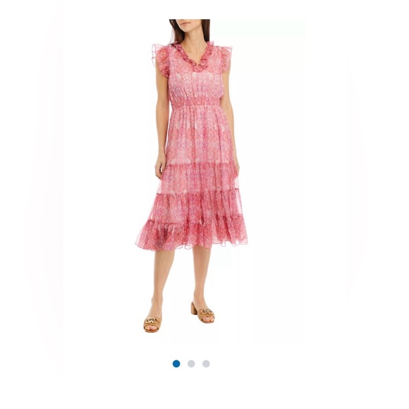 Philosophy Pink Ruffle Dress - Picture 1 of 12